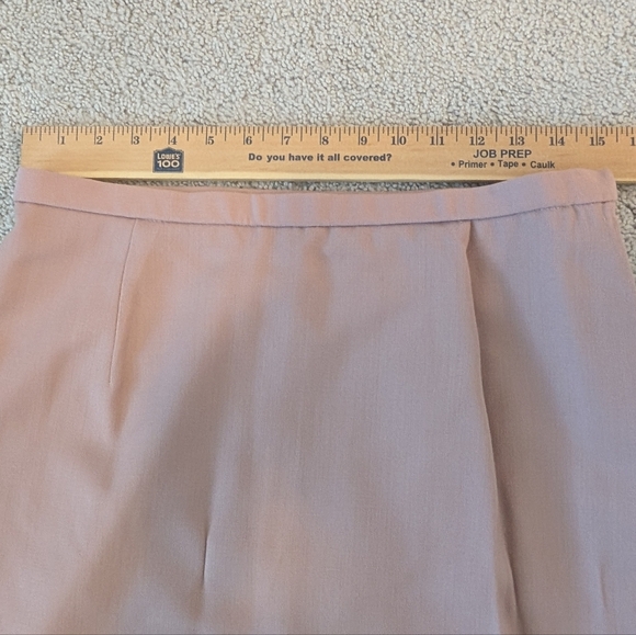 Pendleton Womens Pencil Skirt Pink Sz 12 Petite 100% Wool Office Career Classic - Picture 5 of 9